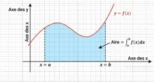 Calcul intégral - Aire sous une courbe représentant l'intégrale