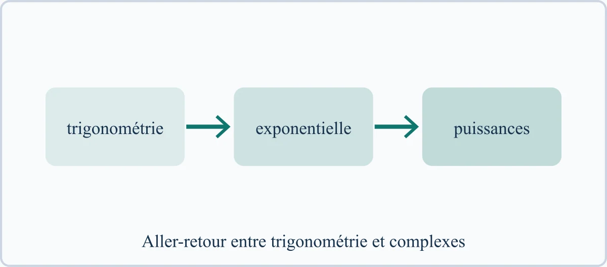 Aller-retour entre trigonométrie et complexes