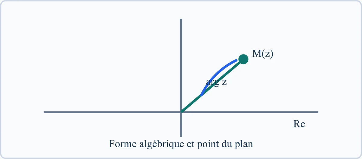 Forme algébrique et point du plan